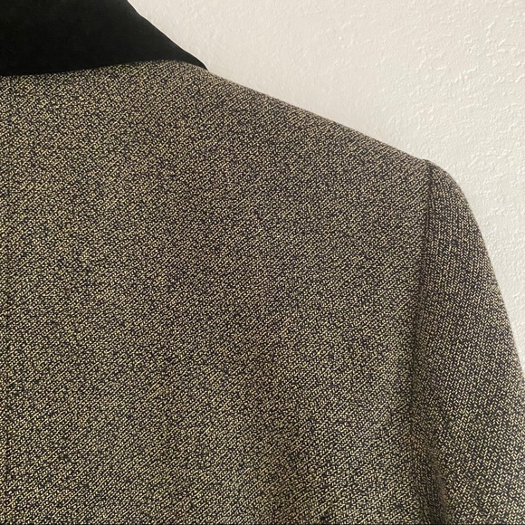 VINTAGE KENZO embroidered floral velvet blazer S 4 - Picture 6 of 15